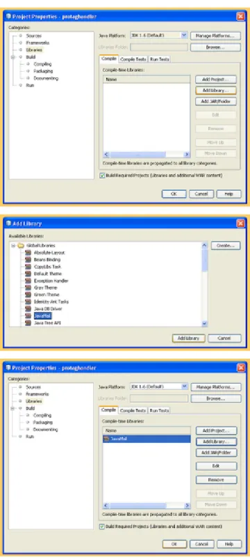 Figura 8. Adición de la librería al proyecto en Netbeans 