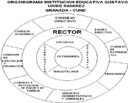 Figura 2. Organización de la institución.  