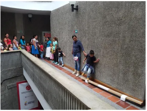 Figura 10. Espacio interactivo, visita comentada proyecto educativo para primera  infancia COMFAMILIAR  Museo de Arte de Pereira 