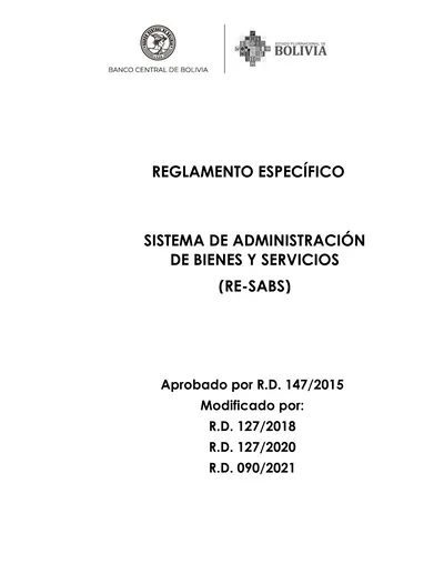 Subsistema De Manejo De Bienes Reglamento EspecÍfico Sistema De AdministraciÓn De Bienes Y Se 6819