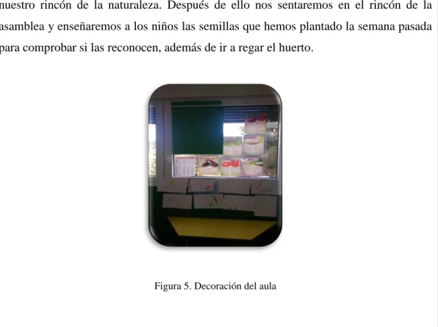 Figura 5. Decoración del aula 