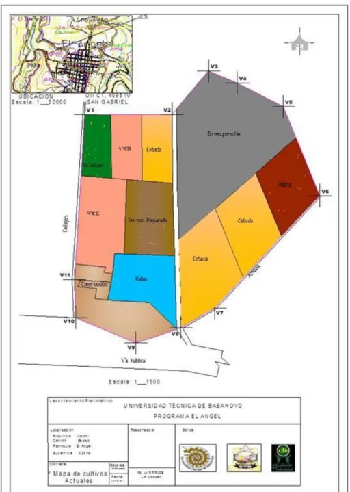 Mapa 1.- Uso actual de suelo, UTB, 2015. 