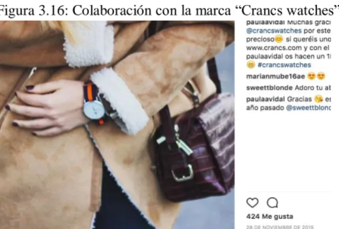 Figura 3.16: Colaboración con la marca “Crancs watches”