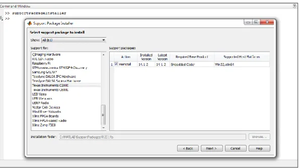 Figura 4.6 – Instalación C2000 en Matlab (2) 