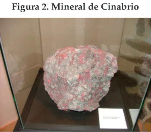 Figura 2. Mineral de Cinabrio