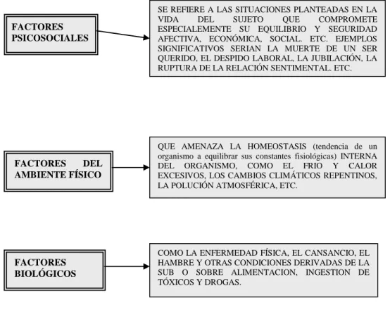 Figura 4. Factores influyentes en el Estrés. 