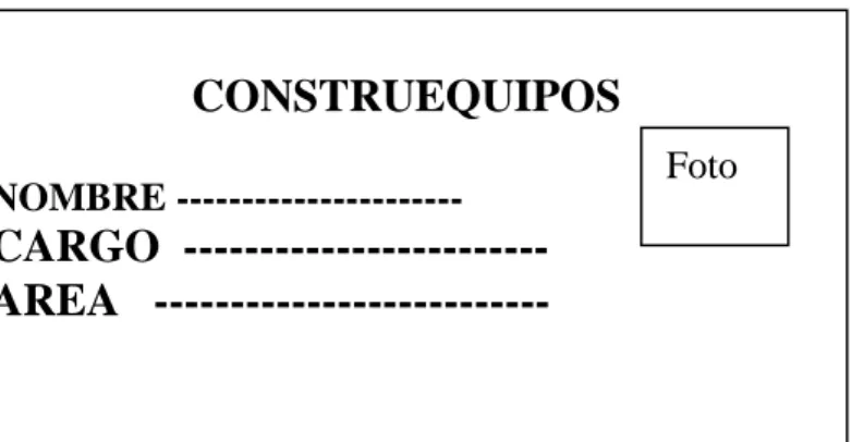 Figura No.     Formato del Carnet  