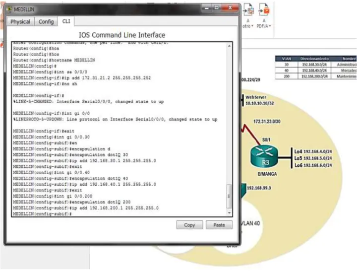 Figura 11. Configuración R1 como servidor DHCP. 