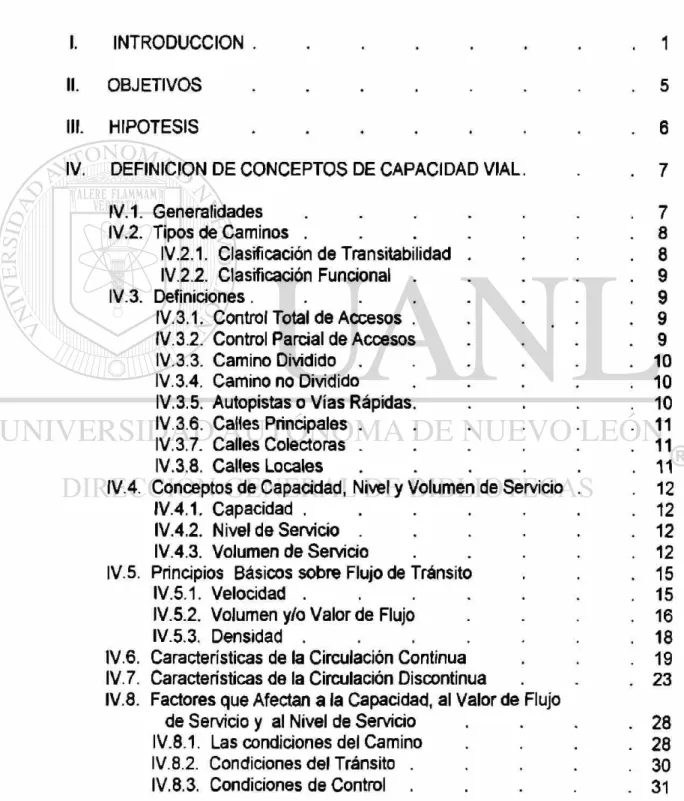 TABLA DE CONTENIDO 