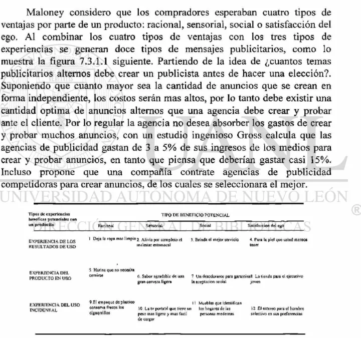 TABLA 7.3.1.1 Ejemplo de 12 tipos de atractivos 