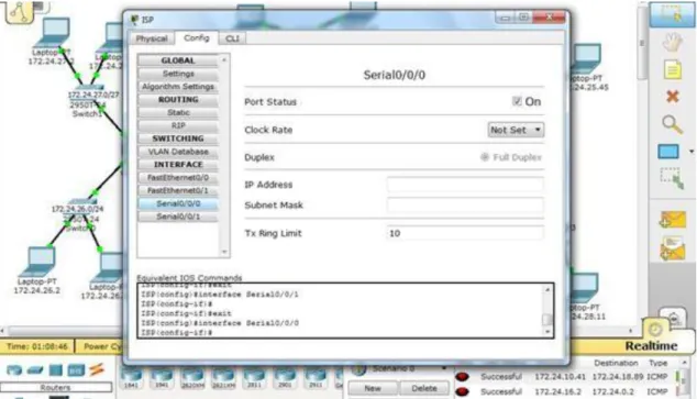 Figura 10. Configuración loopback con la dirección 190.75.10.10/32 para  simular un ISP 