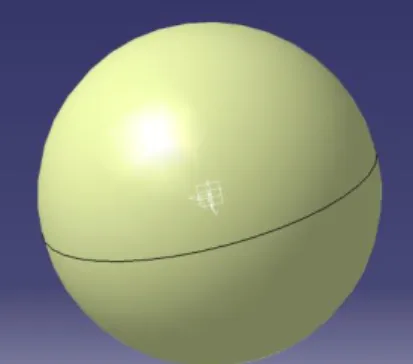 Figure 5Sphere modélisé sur  Catia 