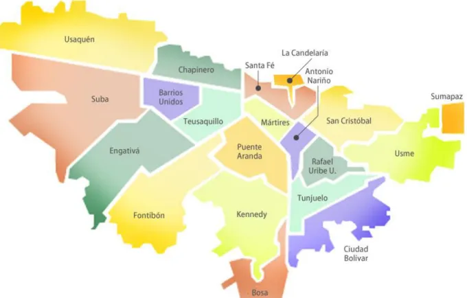 Gráfico 5. Mapa Localidades Bogotá 