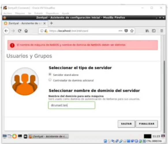 Fig. 24      Configuración del dominio local. 