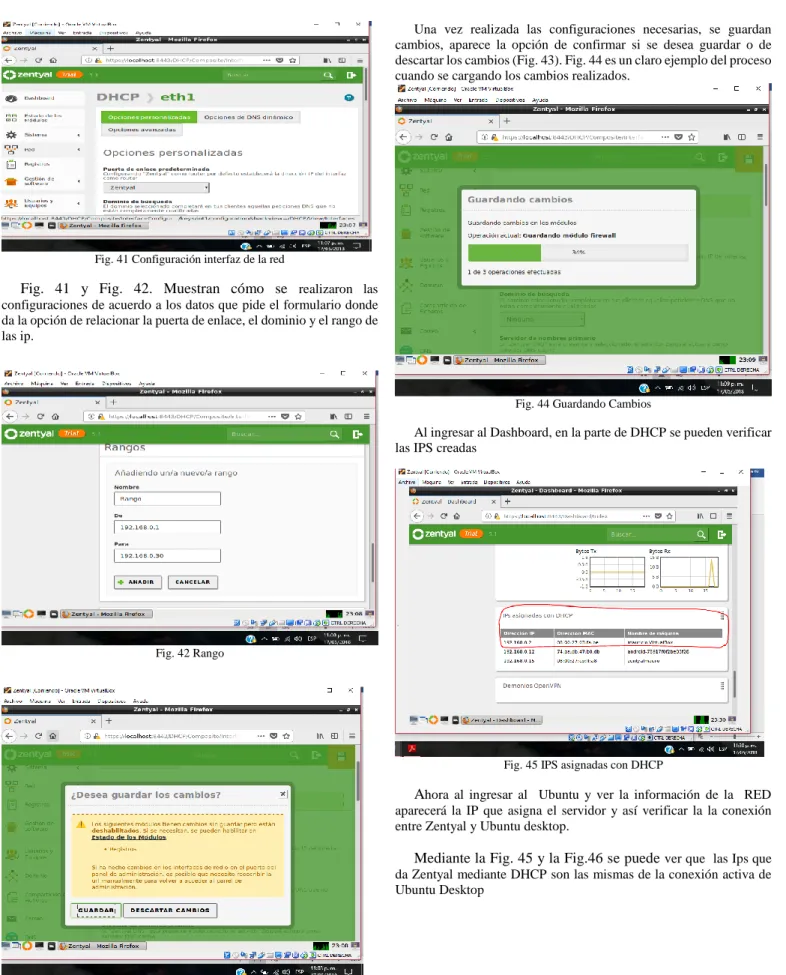 Fig. 41 Configuración interfaz de la red 