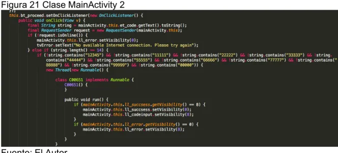 Figura 22 Clase MainActivity 3 