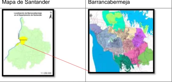 Mapa de Santander  Barrancabermeja 