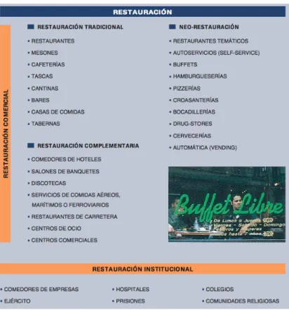 Figura	II-11:	Clasificación	de	la	restauración	
