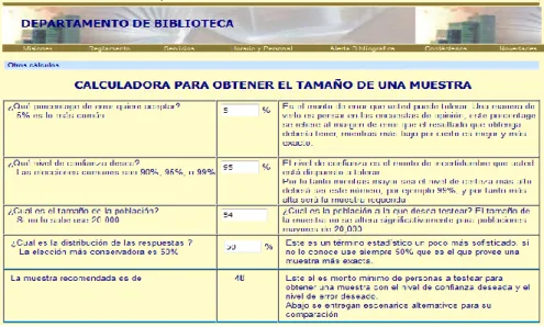 Cuadro 1. Cálculo de Tamaño de muestra Moli Belén 