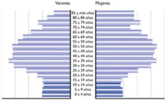 Fig. 1 Pirámide de Población de Asturias 