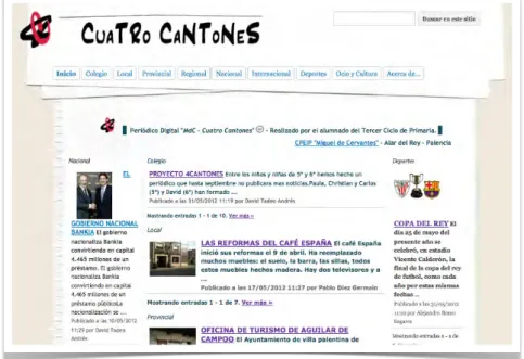 Figura 10. Periódico Digital “4 Cantones”  