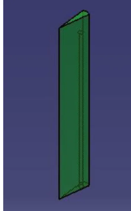 Figure  31:  Initial  curve  and  final  result  for  the  horizontal  stabilizers. 
