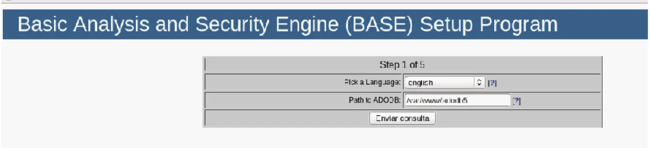 Figura 22. Configurando la base de datos en base 
