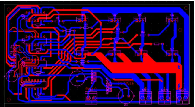 Figura 4.15: Diseño de la PCB de potencia 