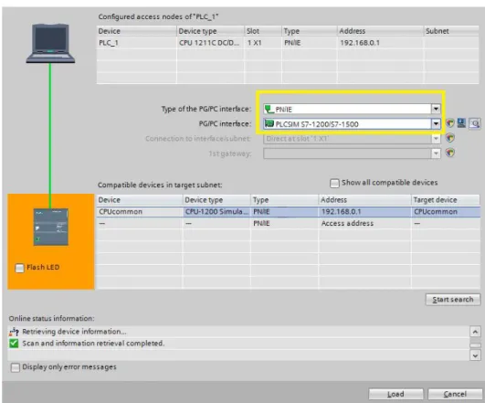 Figura 5.30. Configuración opciones de comunicación 