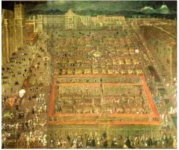 Figura 18. La plaza mayor de la ciudad de México 1695.