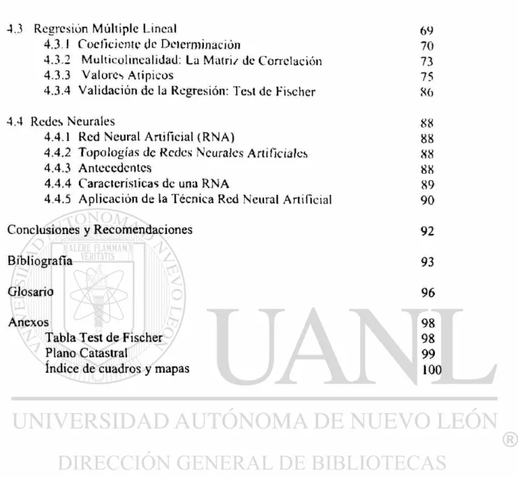 Tabla Test de Fischer 98 