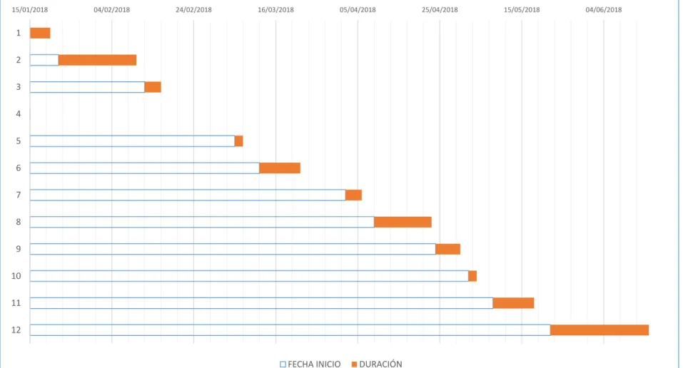 Figura 13. Diagrama de Gantt 