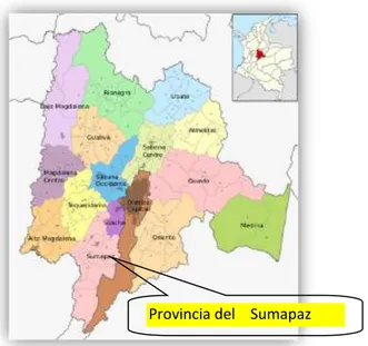 Figura 11. Ubicación de la Provincia  del Sumapaz 