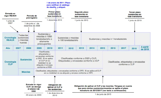 Figura 1: Periodos de adaptación al CLP.  