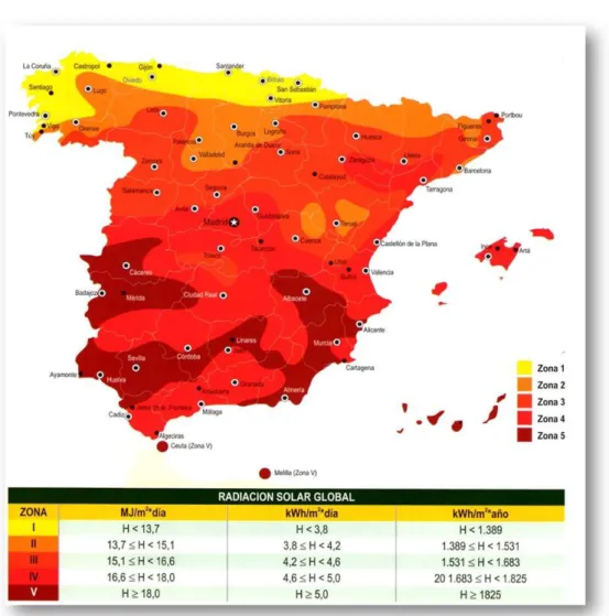 GRÁFICO 8 MAPA RADIACIÓN SOLAR