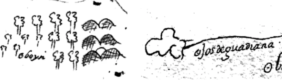 Fig. 8. Montañas y bosques en la hoja cuarta, cerca de Badajoz.  