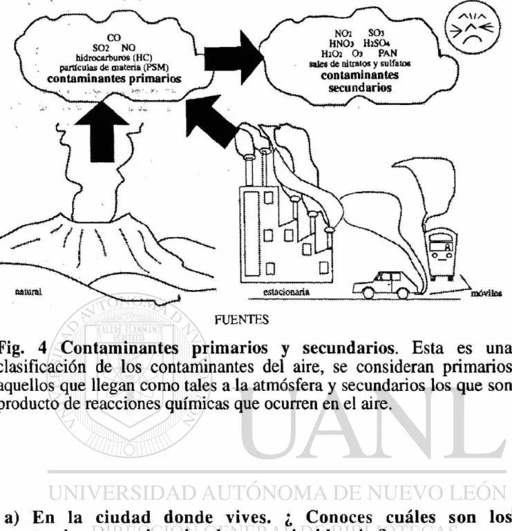Fig. 4 Contaminantes primarios y secundarios. Esta es una 