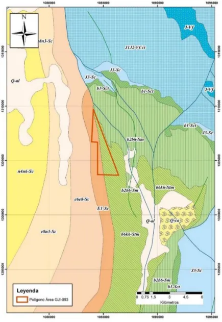 Figura 9. Mapa Geológico Regional. Fuente: autor 