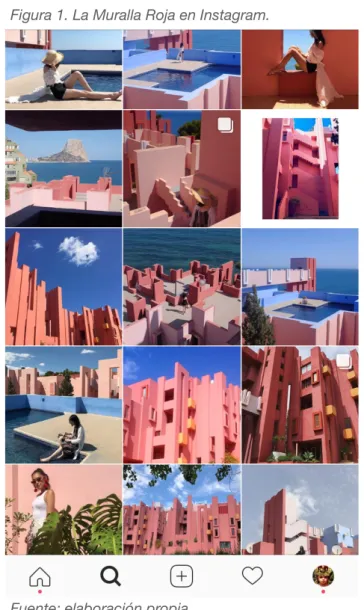 Figura 1. La Muralla Roja en Instagram. 
