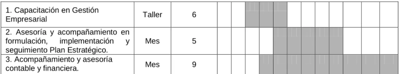 Tabla 12 plan de transferencia 