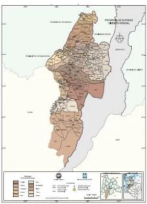 Figura 3. Mapa Provincia del Sumapaz. Departamento de Cundinamarca. 