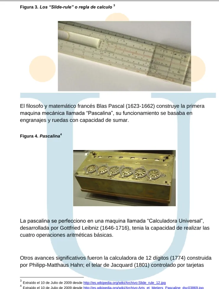 Figura 3. Los “Slide-rule” o regla de calculo  3