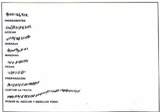 Figura 4: Escritura de Alberto (4 años y 11 meses). Fuente: Nemirovsky, 1999. 
