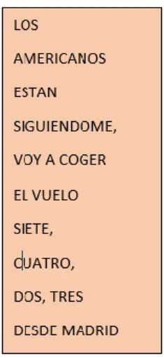 Figura 6:  Traducción  de texto en código morse.  