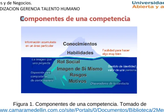 Figura 1. Componentes de una competencia. Tomado de 
