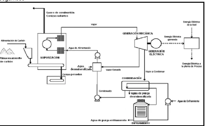 Figura 4. Descripción del proceso autogeneración cementos ARGOS planta  Sogamoso 