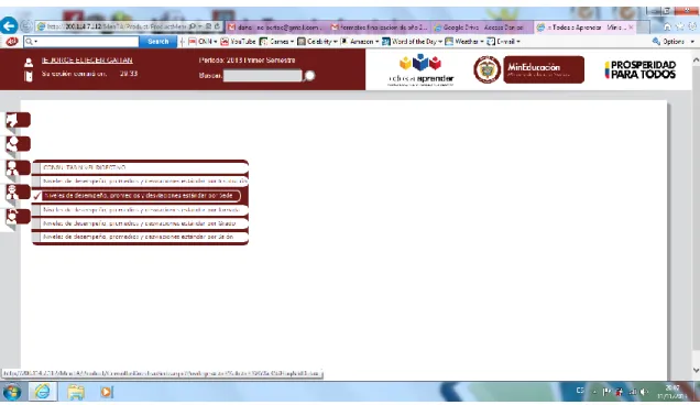 Figura  7. Sitio web de resultados de pruebas. 
