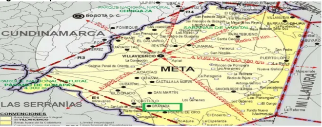 Figura 3. Mapa de Granada Meta 