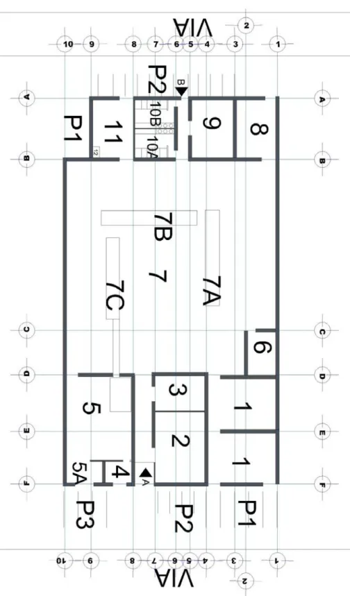 Figura 5 Planos Arquitectónico de la Empresa Pulpas del Ariari 