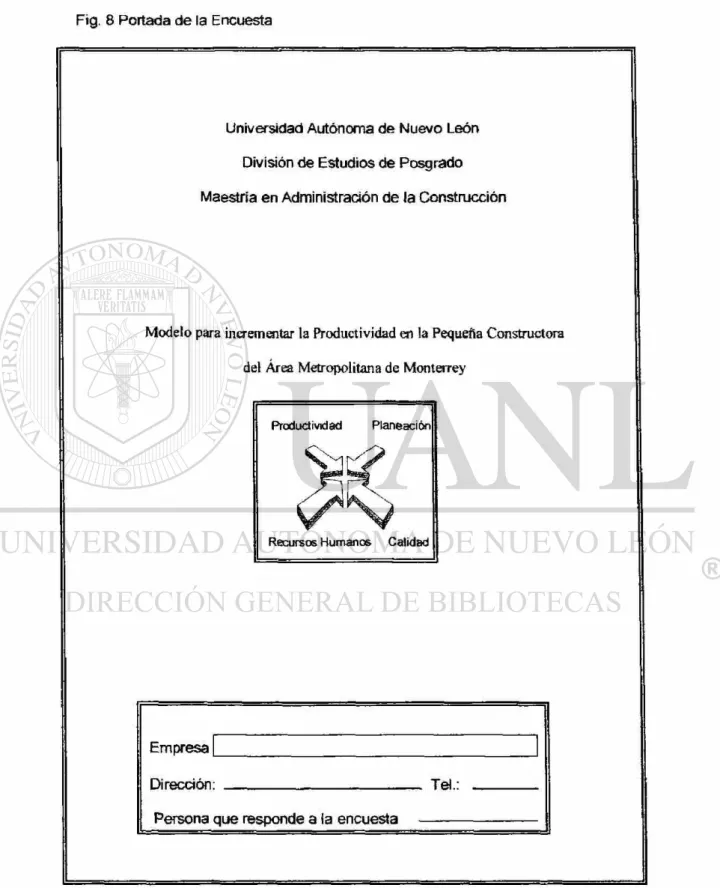 Fig. 8 Portada de la Encuesta 
